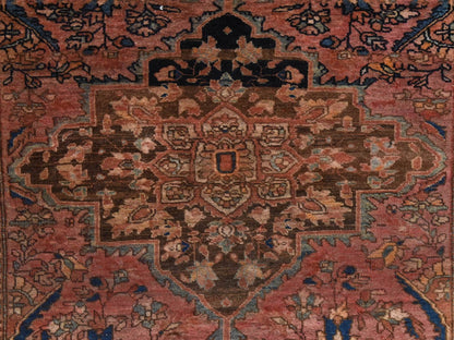 Persian Antique hand-knotted wool rug in Pink, 2'9" x 4'6", SKU O078913 (view 3)