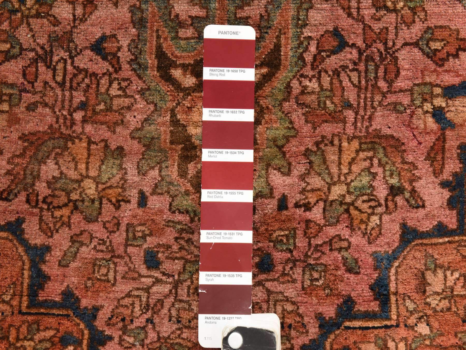 Persian Antique hand-knotted wool rug in Pink, 2'9" x 4'6", SKU O078913 (view 4)