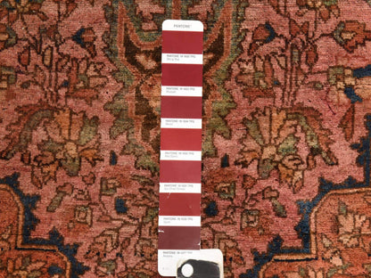 Persian Antique hand-knotted wool rug in Pink, 2'9" x 4'6", SKU O078913 (view 4)