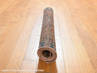 Persian Antique hand-knotted wool rug in Pink, 2'9" x 4'6", SKU O078913 (view 7)