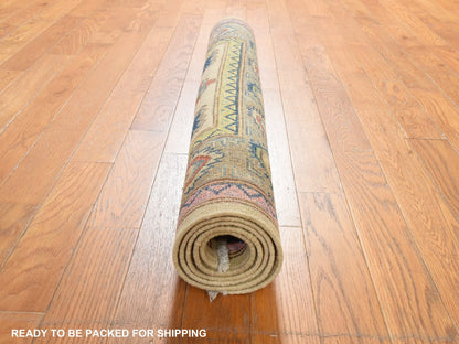 Kazak Kazak hand-knotted wool rug in Ivory, 3'2" x 4'10", SKU O078917 (view 7)