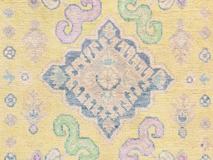 Kazak Kazak hand-knotted wool rug in Yellow, 3'3" x 4'8", SKU O078924 (view 3)