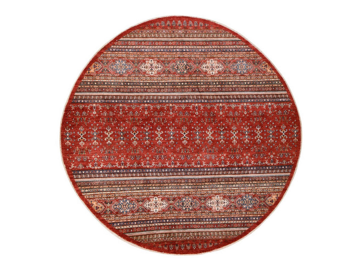 Kazak Kazak hand-knotted wool rug in Red, 9'7" x 9'7", SKU O078925