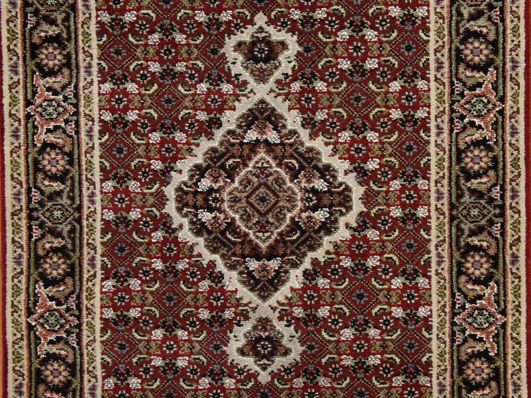 Tabriz hand-knotted wool runner in Red, 2'8" x 10'1", SKU O078931 (view 3)