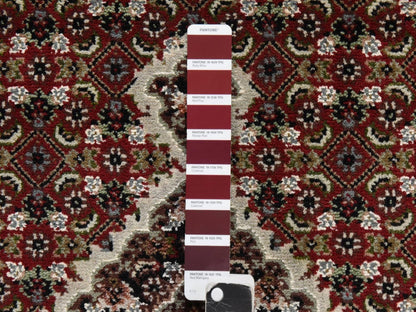 Tabriz hand-knotted wool runner in Red, 2'8" x 10'1", SKU O078931 (view 4)