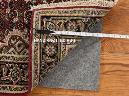 Tabriz hand-knotted wool runner in Red, 2'8" x 10'1", SKU O078931 (view 5)
