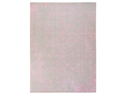 Transitional Transitional hand-knotted wool/silk rug in Pink, 9' x 12', SKU O078933