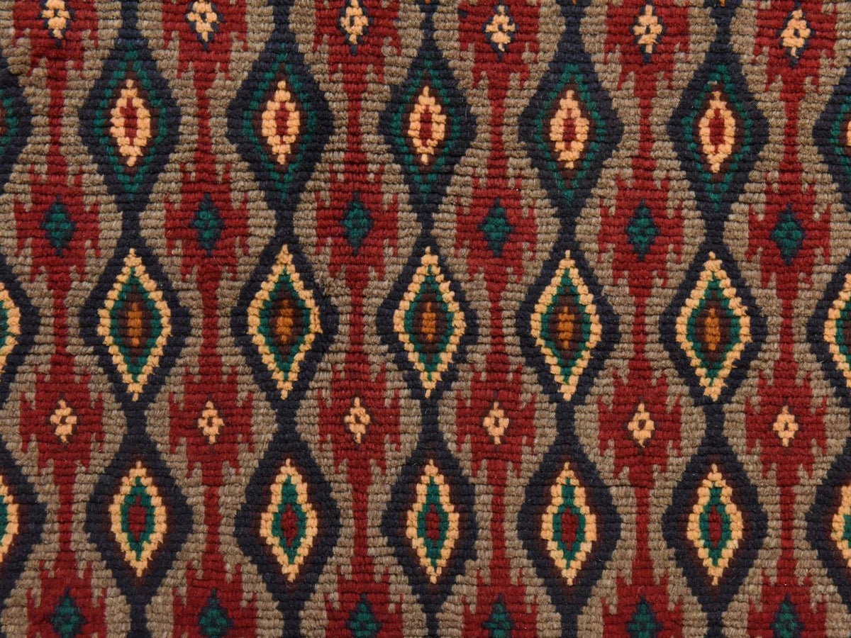 Baluch Tribal hand-knotted wool rug in Gray, 6'2" x 7'3", SKU O078936 (view 3)