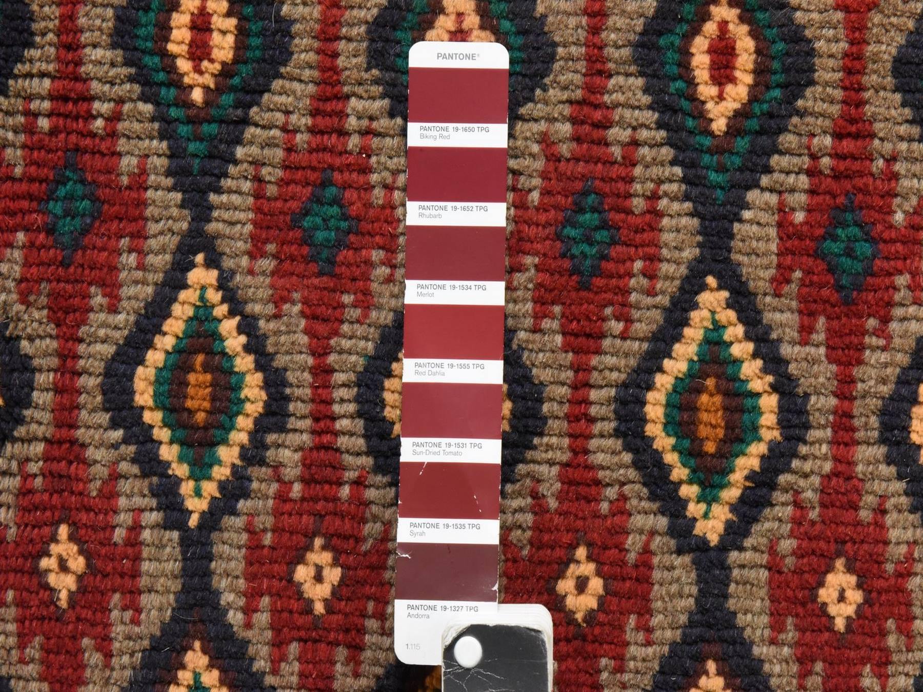 Baluch Tribal hand-knotted wool rug in Gray, 6'2" x 7'3", SKU O078936 (view 4)