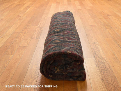 Baluch Tribal hand-knotted wool rug in Gray, 6'2" x 7'3", SKU O078936 (view 7)