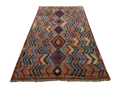 Tribal Tribal hand-knotted wool rug in Gray, 5'8" x 7'6", SKU O078937