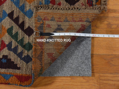 Tribal Tribal hand-knotted wool rug in Gray, 5'8" x 7'6", SKU O078937 (view 5)