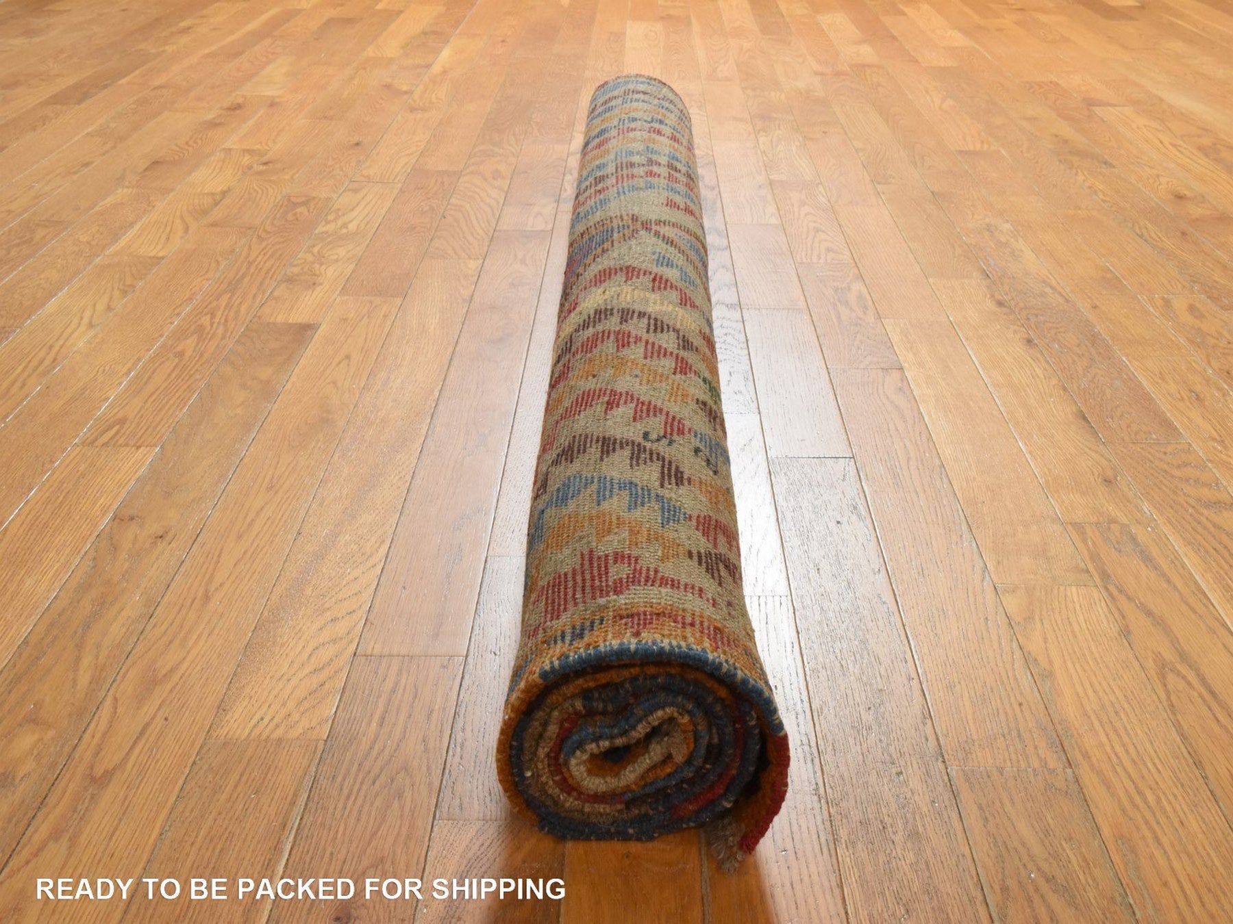 Tribal Tribal hand-knotted wool rug in Gray, 5'8" x 7'6", SKU O078937 (view 7)