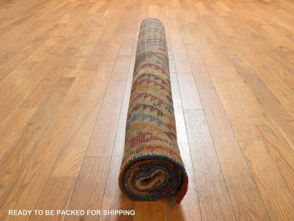 Tribal Tribal hand-knotted wool rug in Gray, 5'8" x 7'6", SKU O078937 (view 7)