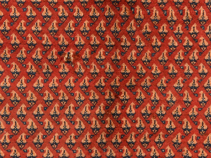 Persian Vintage hand-knotted wool runner in Red, 4'6" x 10'9", SKU O078939 (view 3)