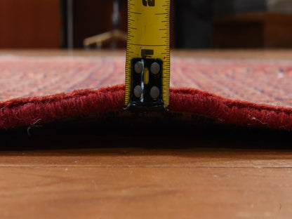 Persian Vintage hand-knotted wool runner in Red, 4'6" x 10'9", SKU O078939 (view 6)