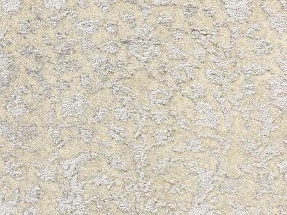 Modern / Contemporary hand-knotted wool/silk runner in Gray, 2'5" x 8', SKU O078950 (view 3)