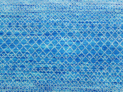 Blue 9'1" x 12'2" Modern and Contemporary Hand knotted Wool Rug - Sku: O079014