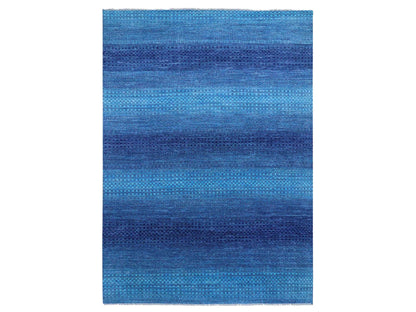 Blue 10'0" x 14'1" Modern and Contemporary Hand knotted Wool Rug - Sku: O079038