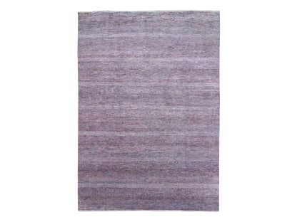 Gabbeh Modern / Contemporary hand-knotted wool/silk rug in Red, 10'1" x 14' — SKU O079112