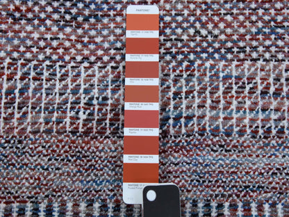 Gabbeh Modern / Contemporary hand-knotted wool/silk rug in Red, 10'1" x 14' — SKU O079112 (view 7)