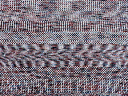 Gabbeh Modern / Contemporary hand-knotted wool/silk rug in Red, 10'1" x 14' — SKU O079112 (view 8)