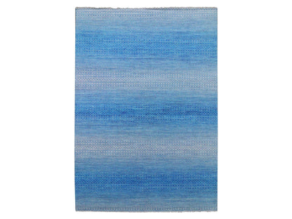 Blue 10'0" x 14'3" Modern and Contemporary Hand knotted Wool Rug - Sku: O079169