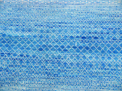 Blue 10'0" x 14'3" Modern and Contemporary Hand knotted Wool Rug - Sku: O079169