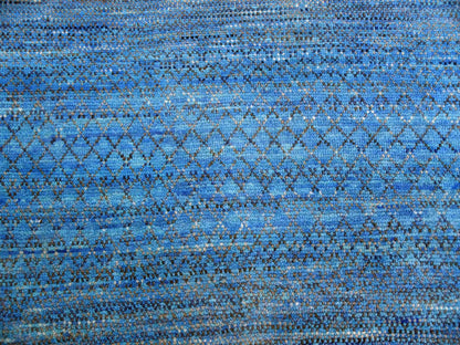 Blue 10'0" x 14'3" Modern and Contemporary Hand knotted Wool Rug - Sku: O079172