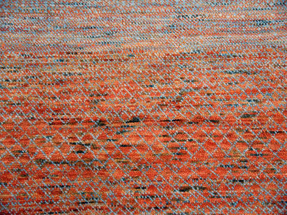 Modern / Contemporary hand-knotted wool rug in Orange, 10'1" x 14' — SKU O079174 (view 8)