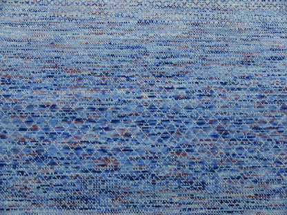 Blue 10'0" x 14'4" Modern and Contemporary Hand knotted Wool Rug - Sku: O079178