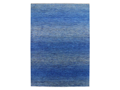Blue 10'3" x 14'4" Modern and Contemporary Hand knotted Wool Rug - Sku: O079181