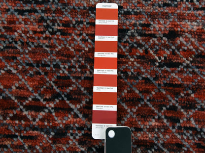 Modern / Contemporary hand-knotted wool rug in Red, 8' x 9'10" — SKU O079188 (view 7)