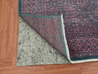 Green 8'0" x 9'9" Traditional Hand knotted Wool/Silk Rug - Sku: O079273