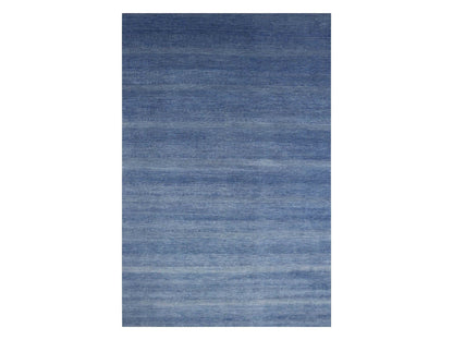Blue 12'0" x 18'0" Modern and Contemporary Hand knotted Wool/Silk Rug - Sku: O079358