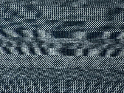 Blue 6'0" x 9'0" Modern and Contemporary Hand knotted Wool/Silk Rug - Sku: O079363