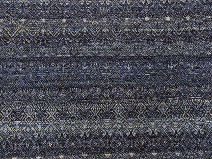 Blue 8'0" x 10'2" Modern and Contemporary Hand knotted Wool Rug - Sku: O079372