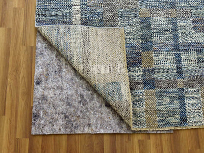 Modern / Contemporary hand-knotted wool rug in Brown, 8'2" x 10'2" — SKU O079378 (view 4)