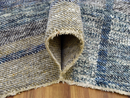 Brown 8'2" x 10'2" Modern / Contemporary Hand knotted Wool Rug - Sku: O079378