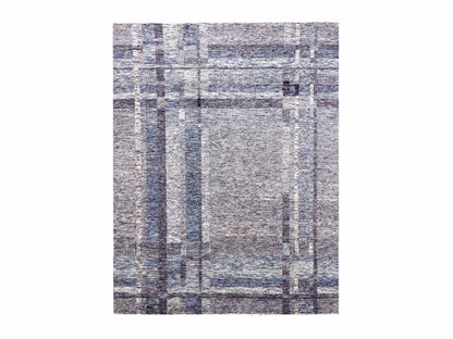 Beige 8'0" x 10'2" Modern and Contemporary Hand knotted Wool Rug - Sku: O079379