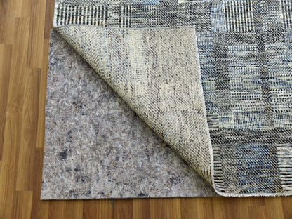 Beige 8'0" x 10'2" Modern and Contemporary Hand knotted Wool Rug - Sku: O079379