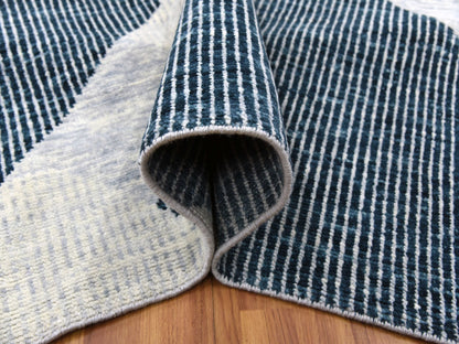 Modern / Contemporary hand-knotted wool rug in Gray, 11'10" x 15'2" — SKU O079399 (view 5)