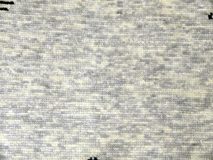 Modern / Contemporary hand-knotted wool rug in Gray, 11'10" x 15'2" — SKU O079399 (view 8)