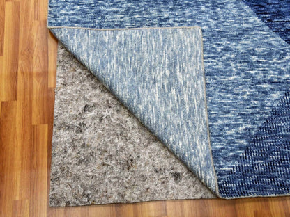 Blue 12'2" x 18'3" Modern and Contemporary Hand knotted Wool Rug - Sku: O079405