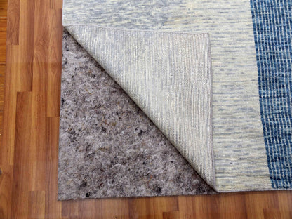 Blue 12'1" x 18'4" Modern and Contemporary Hand knotted Wool Rug - Sku: O079420