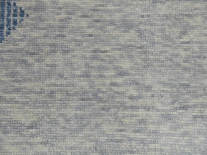 Blue 12'1" x 18'4" Modern and Contemporary Hand knotted Wool Rug - Sku: O079420