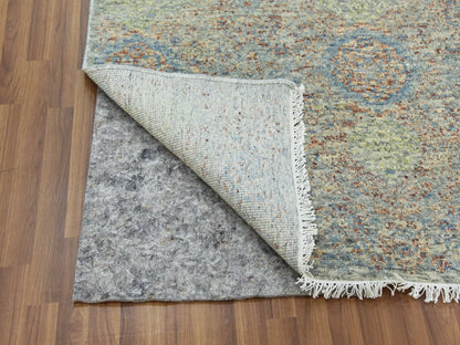 Green 9'0" x 12'0" Modern / Contemporary Hand knotted Wool Rug - Sku: O079435