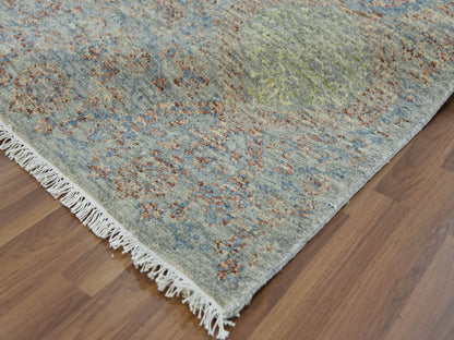 Green 10'0" x 14'2" Modern / Contemporary Hand knotted Wool Rug - Sku: O079436