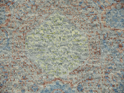 Green 10'0" x 14'2" Modern / Contemporary Hand knotted Wool Rug - Sku: O079436