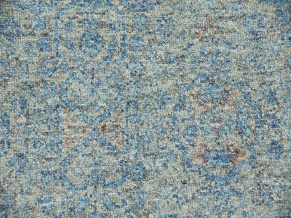 Blue 11'10" x 17'10" Modern and Contemporary Hand knotted Wool Rug - Sku: O079441